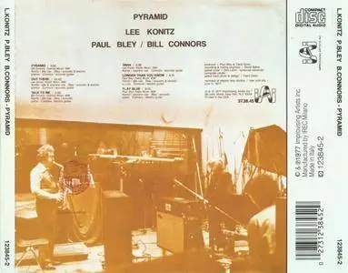 Lee Konitz / Paul Bley / Bill Connors - Pyramid (1977) {Improvising Artists}