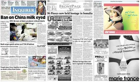Philippine Daily Inquirer – September 23, 2008