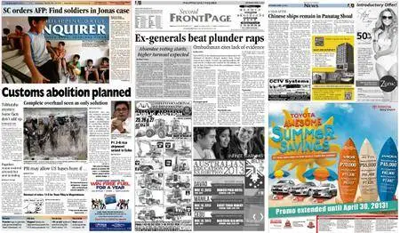 Philippine Daily Inquirer – April 13, 2013
