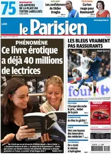 Le Parisien + Cahier Paris du Samedi 13 Octobre 2012