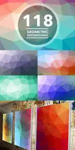 CreativeMarket - Geometric Triangle Backgrounds 118