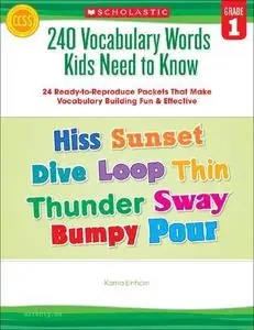 240 Vocabulary Words Kids Need to Know: Grade 1: 24 Ready-To-Reproduce Packets Inside!