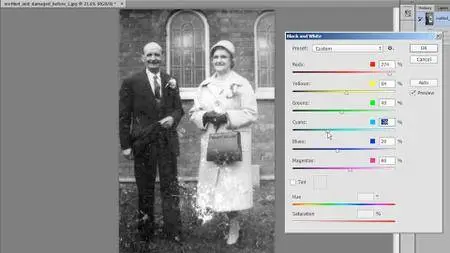 Photo Restoration: Damaged Black-and-White Images