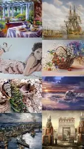 Painting Wallpaper Collection Set 2