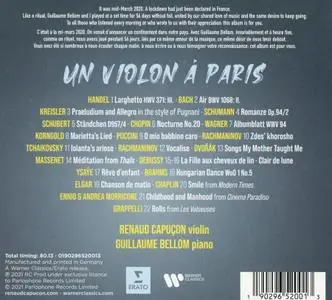 Renaud Capuçon, Guillaume Bellom - Un violon à Paris (2021)
