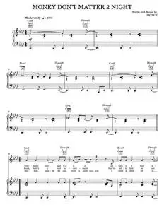 Money Don't Matter 2 Night - Prince, Prince & The New Power Generation (Piano-Vocal-Guitar)