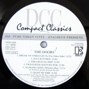 The Doors - The Doors [DCC  Mastered by Steve Hoffman] LP rip in 24bit/96Khz + Redbook