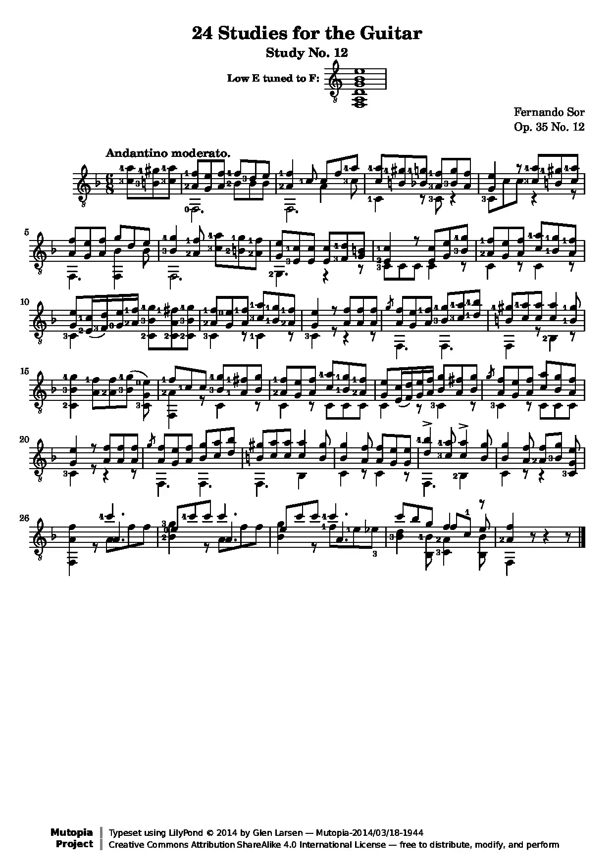 SorF - Op. 35, Study No. 12