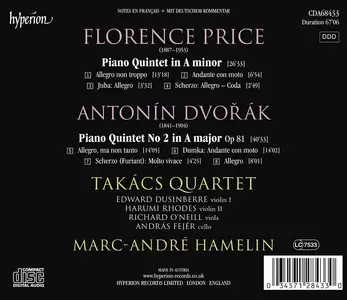 Takács Quartet, Marc-André Hamelin - Dvořák & Price: Piano Quintets (2025)
