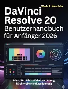 DaVinci Resolve 20 Benutzerhandbuch für Anfänger 2026: Schritt-für-Schritt-Videobearbeitung, Farbkorrektur und Auslieferung