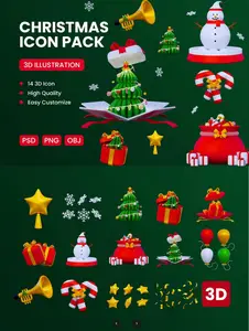 EE - Christmas 3D Icon TBED668