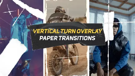Vertical Rip Paper Transitions V2 | DR 57201440