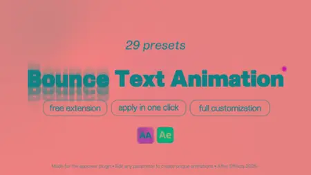 Videohive - Bounce Text Animation - 29 Kinetic Bounce Typography Presets For After Effects61469055