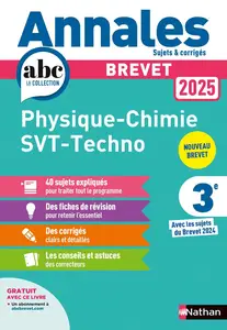 Collectif, "Physique-chimie, SVT, techno 3e : Brevet 2025"