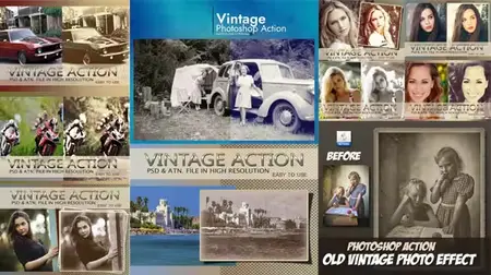 Vintage Actions & Photo Effects Collection for Photoshop