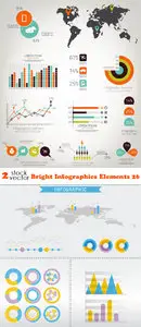 Vectors - Bright Infographics Elements 26