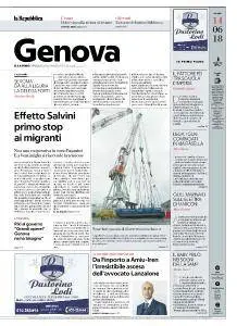 la Repubblica Genova - 14 Giugno 2018