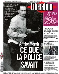 Libération du Jeudi 1er Novembre 2012