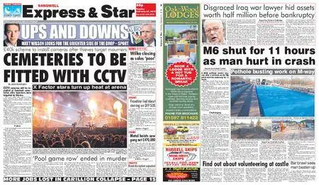 Express and Star Sandwell Edition – February 27, 2018