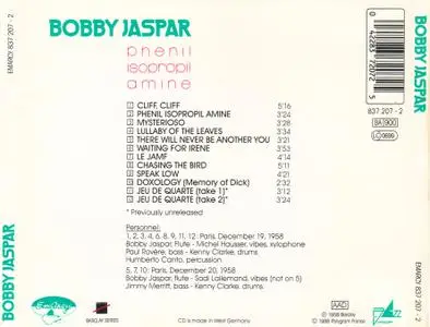Bobby Jaspar - Phenil Isopropil Amine (1958) {EmArcy 837 207-2 rel 1988}