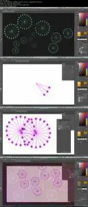 Photoshop Beginner: Create a Node Design using Vector Shape Layers, Layer Groups & Hue/Saturation