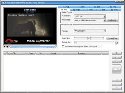 Portable A-one Video Convertor v6.30