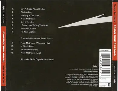 Grand Funk Railroad - Closer To Home (1970)