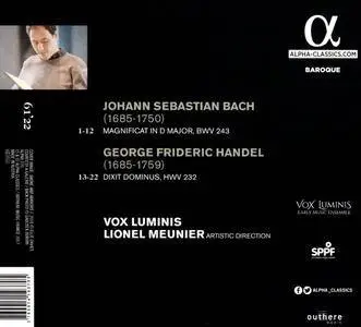 Vox Luminis, Lionel Meunier - Johann Sebastian Bach: Magnificat; George Frideric Handel: Dixit Dominus (2017)