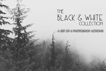 CreativeMarket - Black and White Photoshop Actions