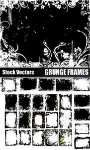 Stock Vector - Grunge Frames
