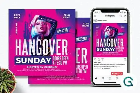 Sunday Night Club Flyer Template