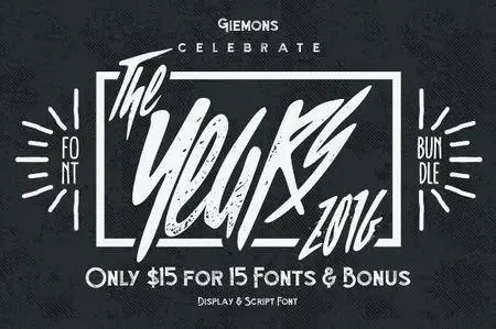 Creativemarket - The Years 2016 - Font Bundle