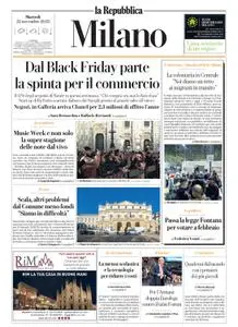 la Repubblica Milano - 22 Novembre 2022