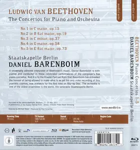 Daniel Barenboim: Beethoven - Piano Concertos 1-5 (2009) Restored