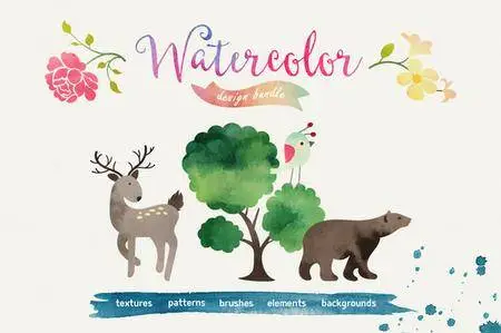 CreativeMarket - Watercolor Bundle