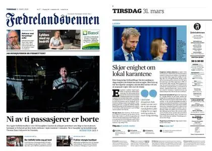 Fædrelandsvennen – 31. mars 2020