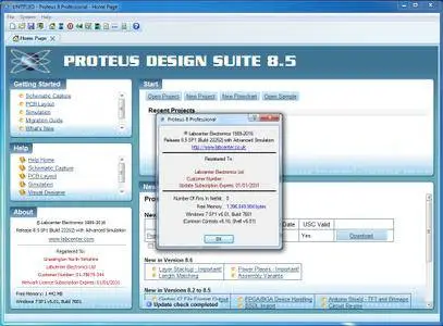 Proteus 8.5 SP1 with Advanced Simulation