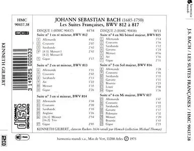 Kenneth Gilbert - Johann Sebastian Bach: Les Suites Françaises (1992)