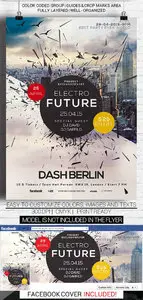 Flyer Template - Electro Future Vol 2 plus Facebook Cover