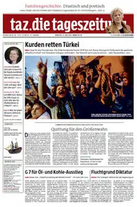 Tageszeitung TAZ vom 09 Juni 2015