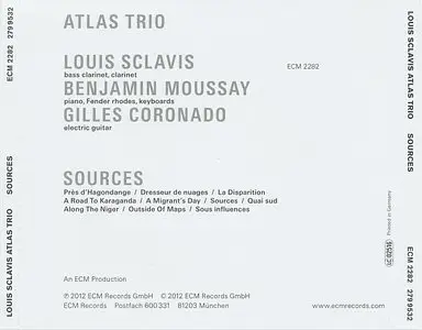 Louis Sclavis Atlas Trio - Sources (2012) {ECM 2282}
