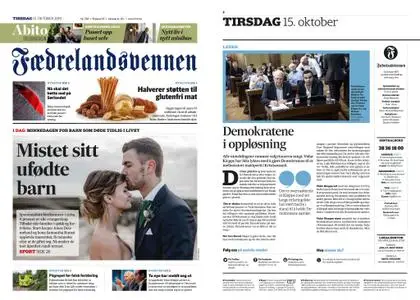 Fædrelandsvennen – 15. oktober 2019