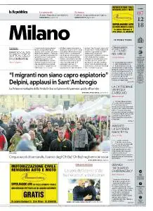 la Repubblica Milano - 7 Dicembre 2018