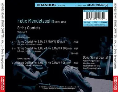 Doric String Quartet - Mendelssohn: String Quartets, Volume 2 (2021)