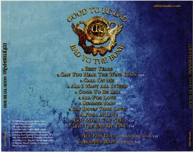 Whitesnake - Good To Be Bad (2008) [Japanese Edition]