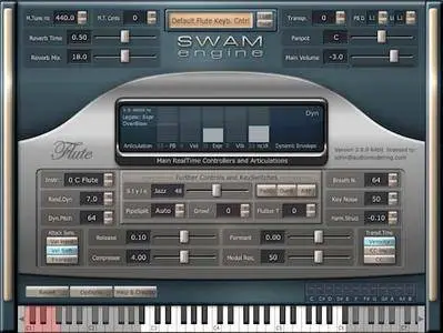 Audio Modelling SWAM Engine - SWAM Flutes v2.8.1 WiN