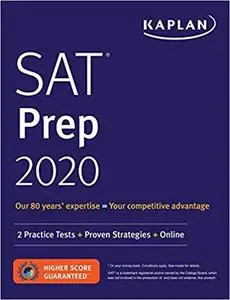 SAT Prep 2020: 2 Practice Tests + Proven Strategies + Online (Kaplan Test Prep)