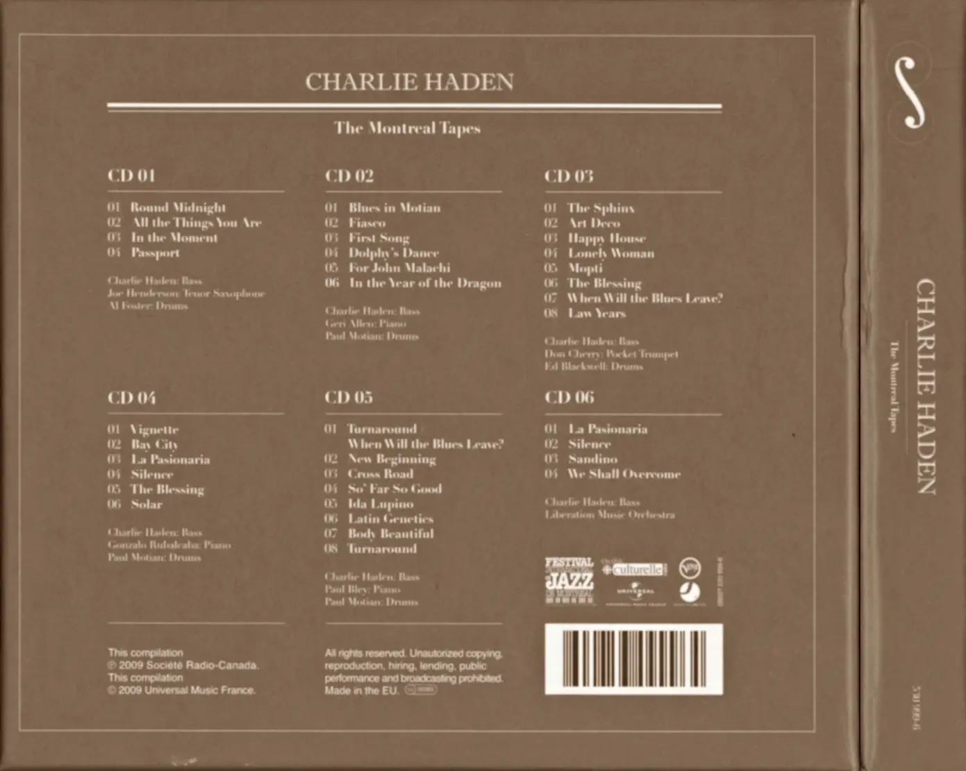 Charlie Haden – The Montreal Tapes-