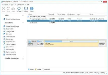 download the new for ios NIUBI Partition Editor Pro / Technician 9.7.0
