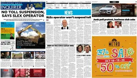Philippine Daily Inquirer – October 17, 2019